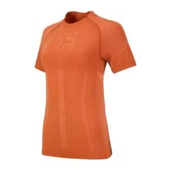 Seamless T‐shirt Met Korte Mouw Zalm Tint Fyke -WarmeK Kleding Winkel seamless tshirt met korte mouw zalm tint fyke 2