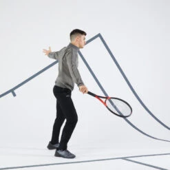 Artengo Tennisbroek Voor Heren Soft -WarmeK Kleding Winkel tennisbroek voor heren soft zwart 5