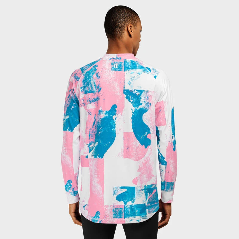 Thermisch Ondershirt Wintersport SIROKO Slush Watercolor Kauwgom Roze Heren 4 Thermisch Ondershirt Wintersport SIROKO Slush Watercolor Kauwgom Roze Heren - Afbeelding 2