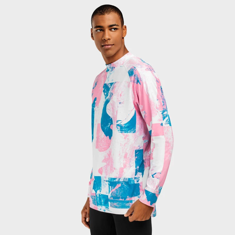 Thermisch Ondershirt Wintersport SIROKO Slush Watercolor Kauwgom Roze Heren 5 Thermisch Ondershirt Wintersport SIROKO Slush Watercolor Kauwgom Roze Heren - Afbeelding 3