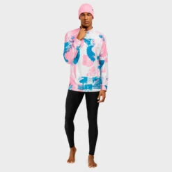Thermisch Ondershirt Wintersport SIROKO Slush Watercolor Kauwgom Roze Heren 10 Thermisch Ondershirt Wintersport SIROKO Slush Watercolor Kauwgom Roze Heren -WarmeK Kleding Winkel thermisch ondershirt wintersport siroko slush watercolor kauwgom roze heren 3