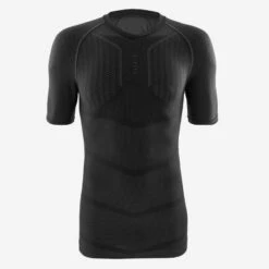 Kipsta Thermoshirt Met Korte Mouwen Volwassenen Keepdry 500 -WarmeK Kleding Winkel thermoshirt met korte mouwen volwassenen keepdry 500 zwart 2