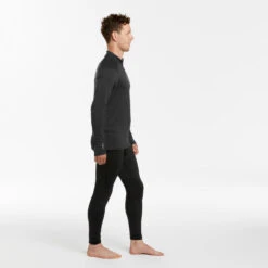 WEDZE Thermoshirt Voor Skiën Heren 500 1/2 Rits -WarmeK Kleding Winkel thermoshirt voor skien heren bl 500 12 rits donkergrijs 5