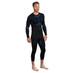 WEDZE Thermoshirt Voor Skiën Voor Heren BL 580 I-Soft Seamless -WarmeK Kleding Winkel thermoshirt voor skien voor heren bl 580 i soft seamless zwartblauw 1