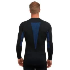 WEDZE Thermoshirt Voor Skiën Voor Heren BL 580 I-Soft Seamless -WarmeK Kleding Winkel thermoshirt voor skien voor heren bl 580 i soft seamless zwartblauw 4