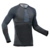 WEDZE Herenthermoshirt Voor Skiën 900 -WarmeK Kleding Winkel thermoshirt voor skien voor heren bl 980 seamless blauwgrijs