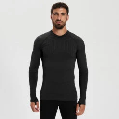 Kipsta Thermoshirt Voor Volwassenen Keepdry 500 LANGE MOUWEN 26 Kipsta Thermoshirt Voor Volwassenen Keepdry 500 LANGE MOUWEN -WarmeK Kleding Winkel thermoshirt voor volwassenen keepdry 500 lange mouwen zwart 4