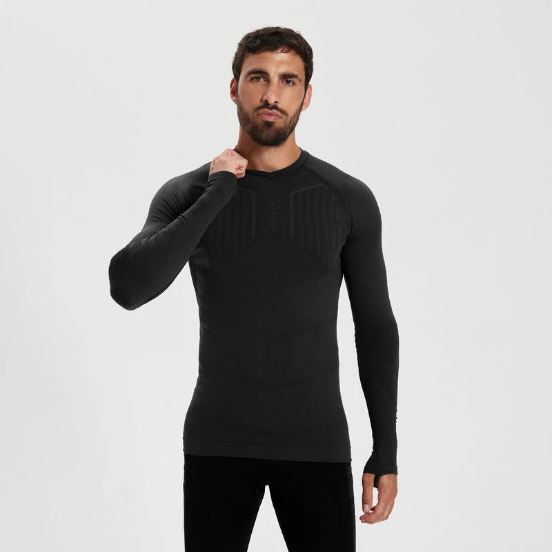 Kipsta Thermoshirt Voor Volwassenen Keepdry 500 LANGE MOUWEN 12 Kipsta Thermoshirt Voor Volwassenen Keepdry 500 LANGE MOUWEN - Afbeelding 10