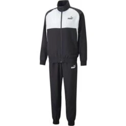 Trainingspak Puma Woven Tracksuit, Zwart, Mannen