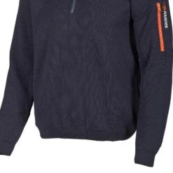 Vest Hadar Half Zip Navy Blue - Fijne Merinowol - Blauw 10 Vest Hadar Half Zip Navy Blue - Fijne Merinowol - Blauw -WarmeK Kleding Winkel vest hadar half zip navy blue fijne merinowol blauw 3