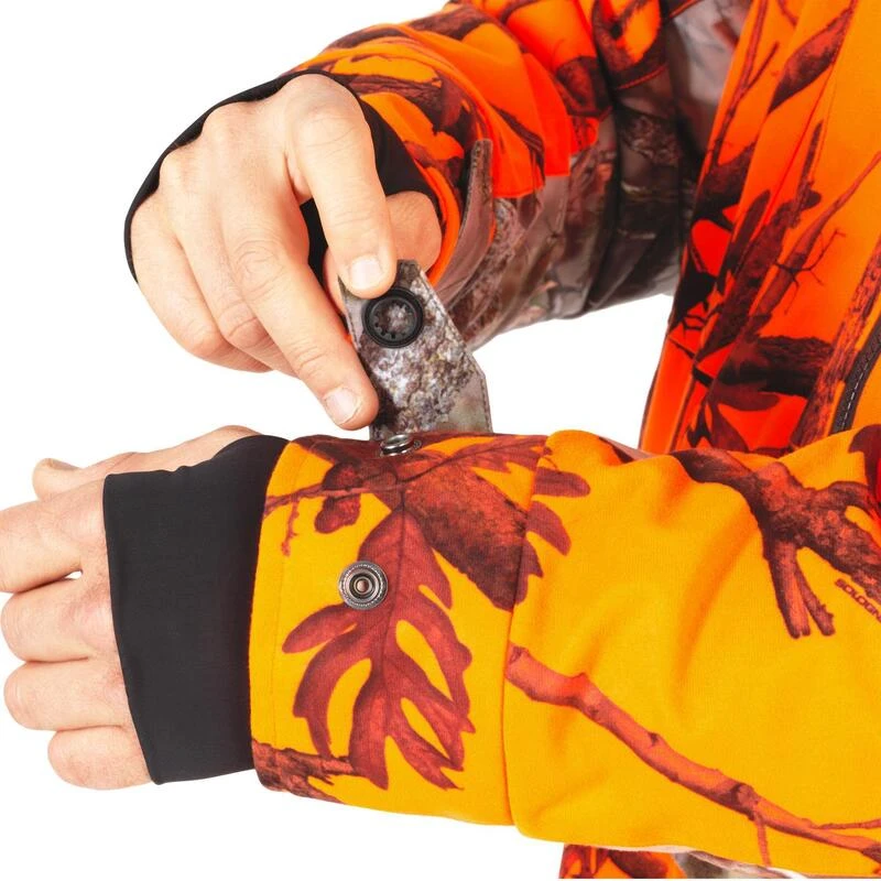 Warme Waterdichte Geluidloze Camouflagejas Voor De Jacht 500 Fluo 20 Warme Waterdichte Geluidloze Camouflagejas Voor De Jacht 500 Fluo - Afbeelding 18