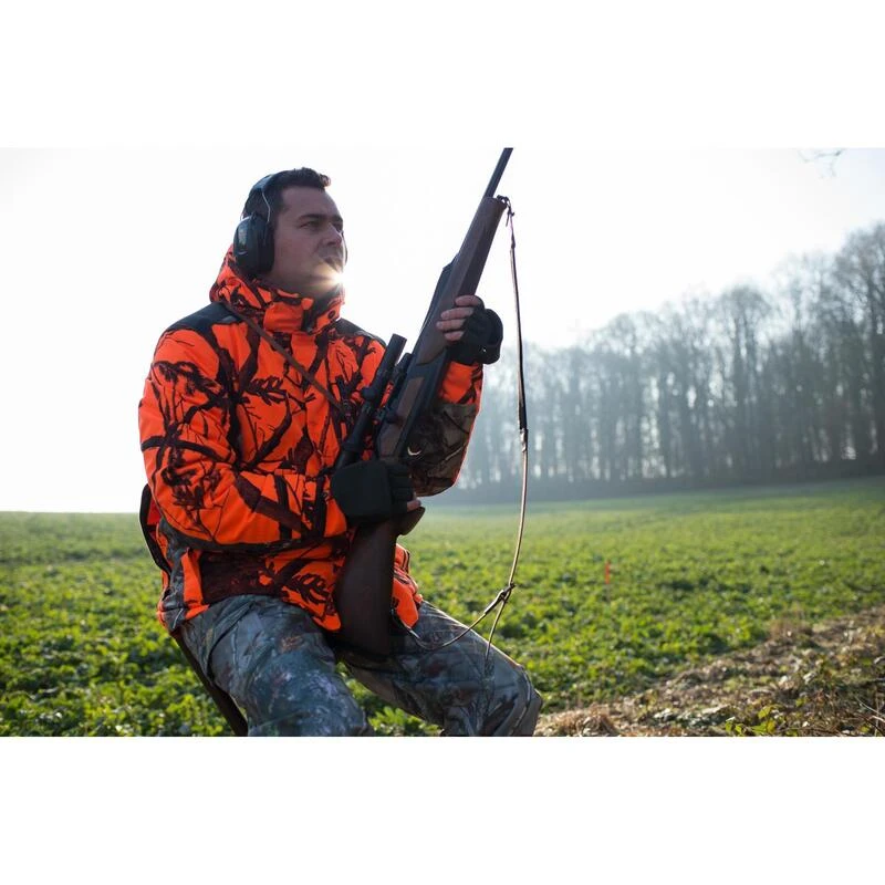 Warme Waterdichte Geluidloze Camouflagejas Voor De Jacht 500 Fluo 22 Warme Waterdichte Geluidloze Camouflagejas Voor De Jacht 500 Fluo - Afbeelding 20