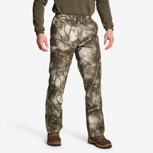 Warme Camouflagebroek Voor De Jacht 100 -WarmeK Kleding Winkel warme waterdichte jachtbroek treemetic 100