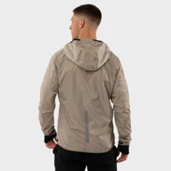 Windjack Fitness SIROKO Ultra Runner Beige Heren -WarmeK Kleding Winkel windjack fitness siroko ultra runner beige heren 1